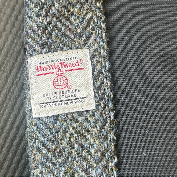 Islander Tara Chunky Black Boots with Harris Tweed accent - Picture 5 of 7